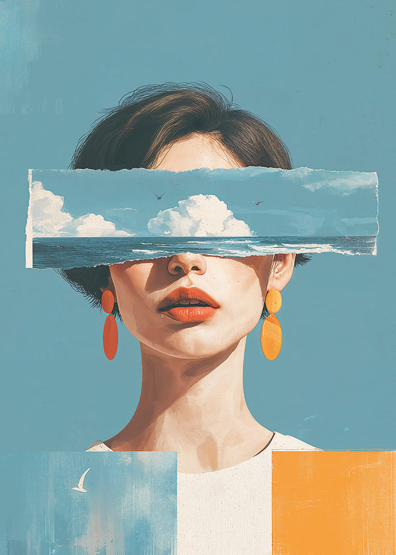 Et surrealistisk syn med drømmeaktige himmelstrøk og sterke farger.-12