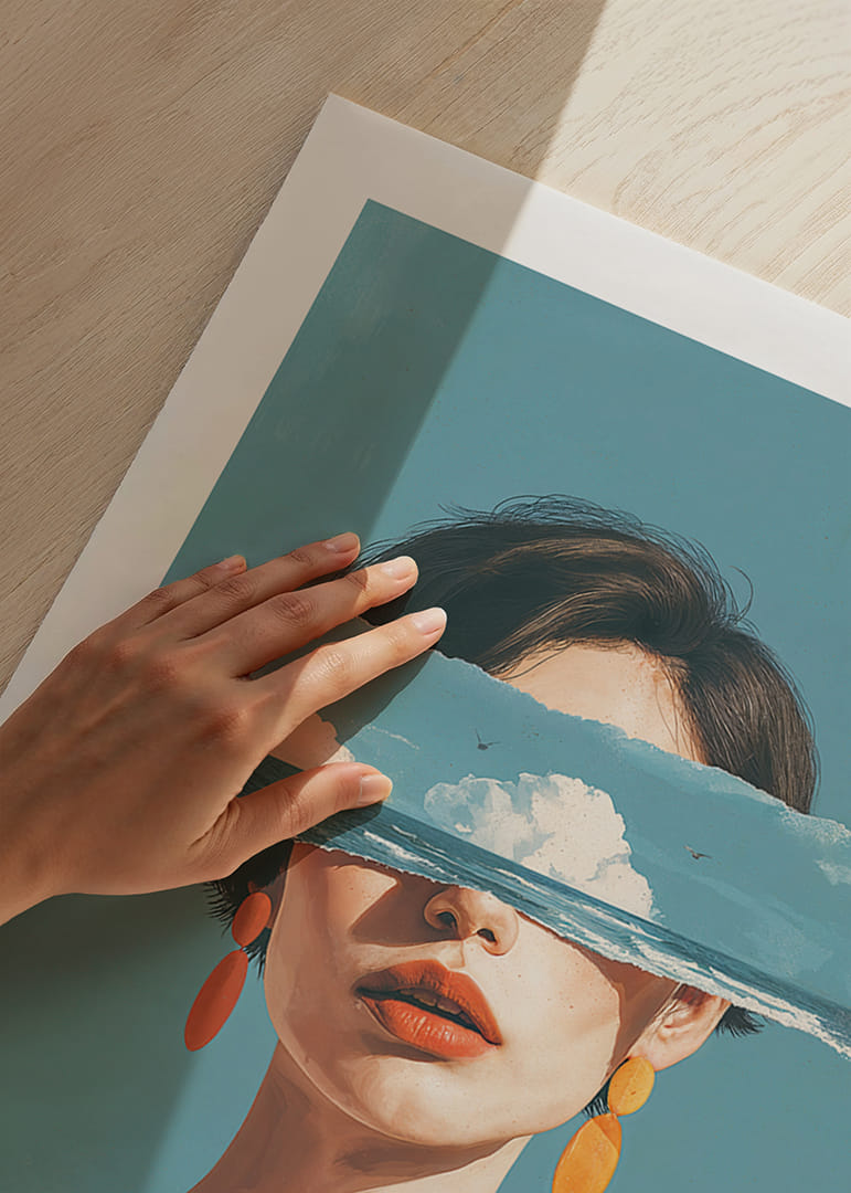 Et surrealistisk syn med drømmeaktige himmelstrøk og sterke farger.-12