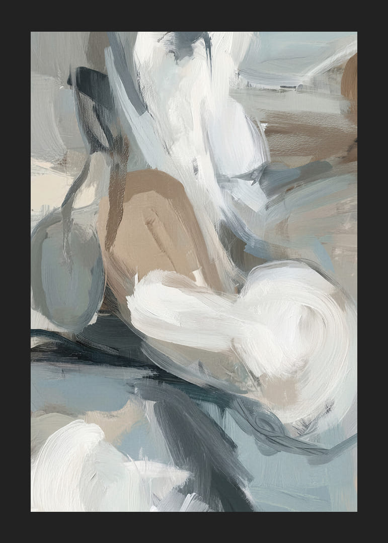 Des coups de pinceau doux aux couleurs apaisantes créent la paix.-12