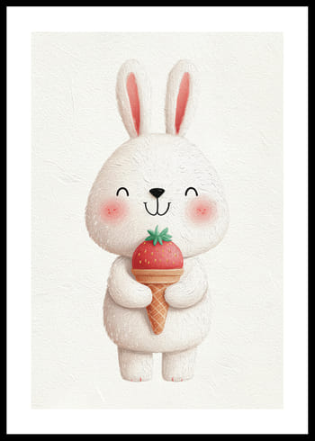 Poster Ice Cream Bunny