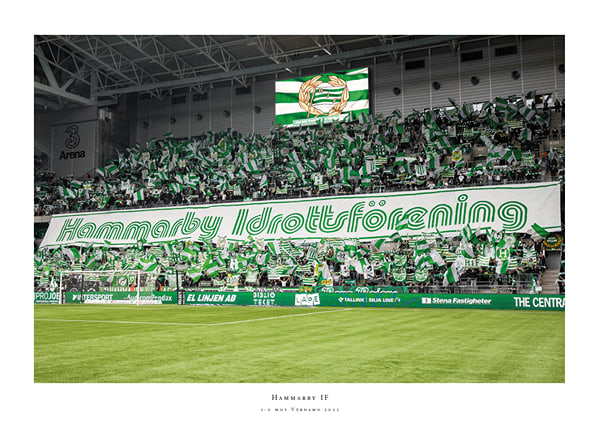 Poster Hammarby Idrottsförening Tifo 2025