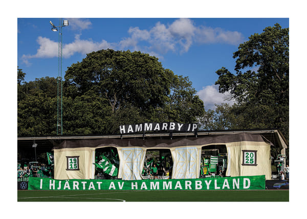 Poster Hammarby Tifo Damallsvenskan 2025