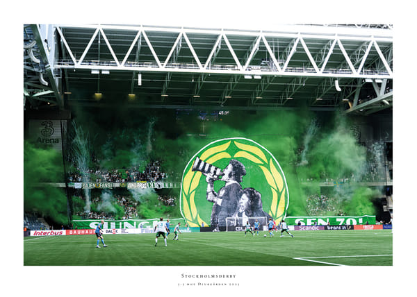 Poster Hammarby - Djurgården Tifo 2025 No2