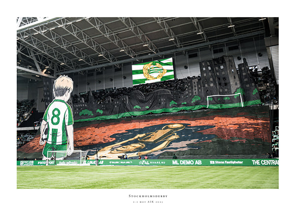 Poster Hammarby - AIK Tifo 2025