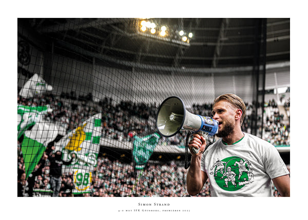 Poster Simon Strand Hammarby Med Supportrar 2025 No1