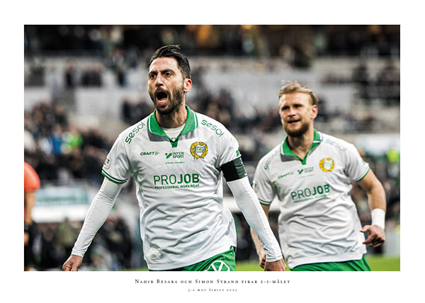 Poster Nahir Besara Och Simon Strand Hammarby 2025