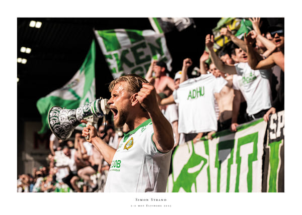 Poster Simon Strand Hammarby Med Supportrar 2025 No2