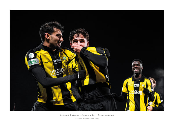 Poster Adrian Lahdo Hammarby 2025