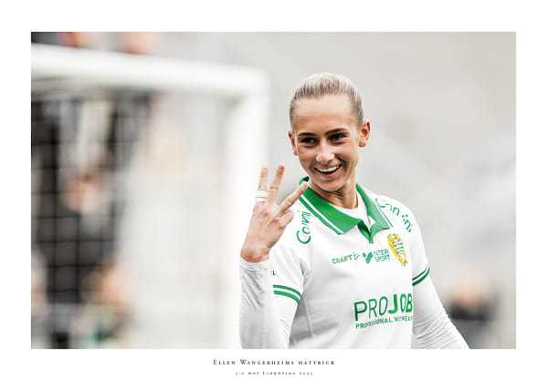 Poster Ellen Wangerheim Hammarby Hattrick 2025