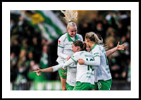 Julie Blakstad, Smilla Vallotto, Emilie Joramo och Ellen Wangerheim Hammarby 2025-2