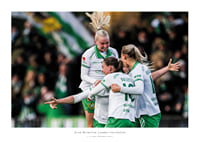 Julie Blakstad, Smilla Vallotto, Emilie Joramo och Ellen Wangerheim Hammarby 2025-1