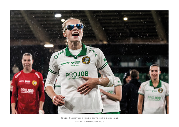 Poster Julie Blakstad Hammarby No3