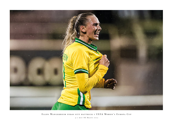 Poster Ellen Wangerheim Hammarby UEFA Women's Europa Cup 2025