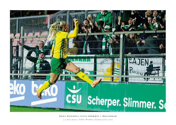 Poster Anna Josendal Hammarby UEFA Women's Europa Cup 2025