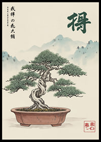 An elegant bonsai in harmony with the calm beauty of nature.-6