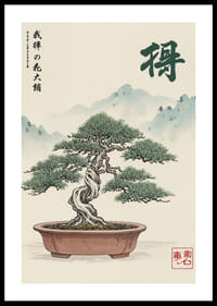 An elegant bonsai in harmony with the calm beauty of nature.-0