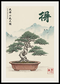 An elegant bonsai in harmony with the calm beauty of nature.-2