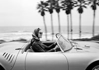 Classic car ride in a Porsche 550 Spyder along the coast gives a sense of freedom and style.-7