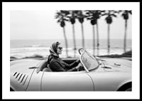 Classic car ride in a Porsche 550 Spyder along the coast gives a sense of freedom and style.-0