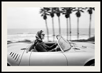 Classic car ride in a Porsche 550 Spyder along the coast gives a sense of freedom and style.-2