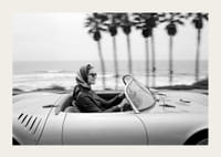 Classic car ride in a Porsche 550 Spyder along the coast gives a sense of freedom and style.-3