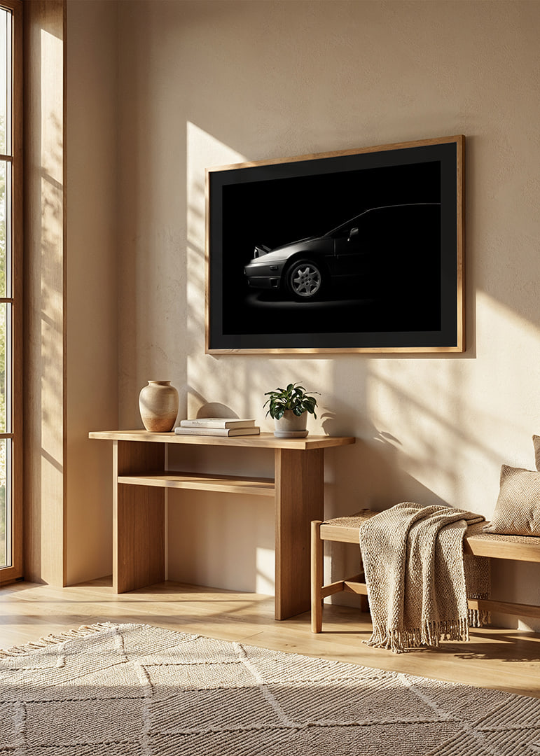 A Lotus Esprit shrouded in shadows exudes dramatic elegance.-12