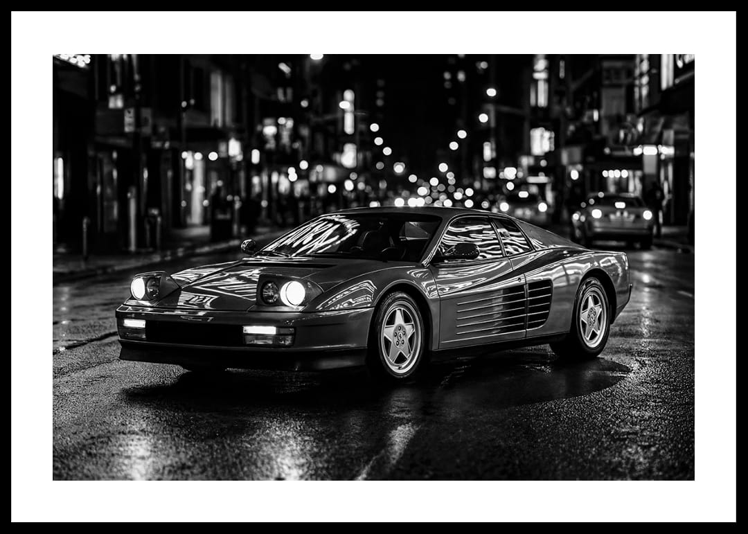 Poster Ferrari Testarossa jaune, art mural, supercars classiques des années 1980 - Canada Poster Ferrari Testarossa jaune, art mural, supercars classiques des années 1980 - Canada