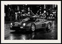 Ferrari Testarossa parked in the city nightlife.-2