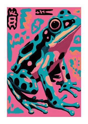 Plakatas Pop Art Frog