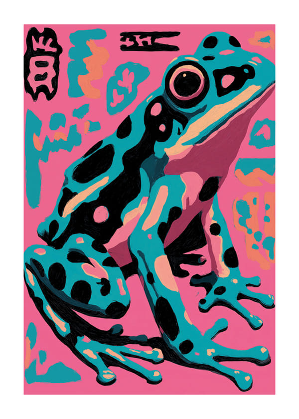 Poster Pop Art Frog