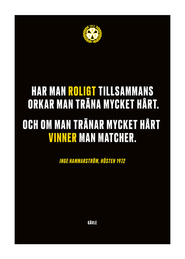 Poster Roligt Tillsammans Brynäs