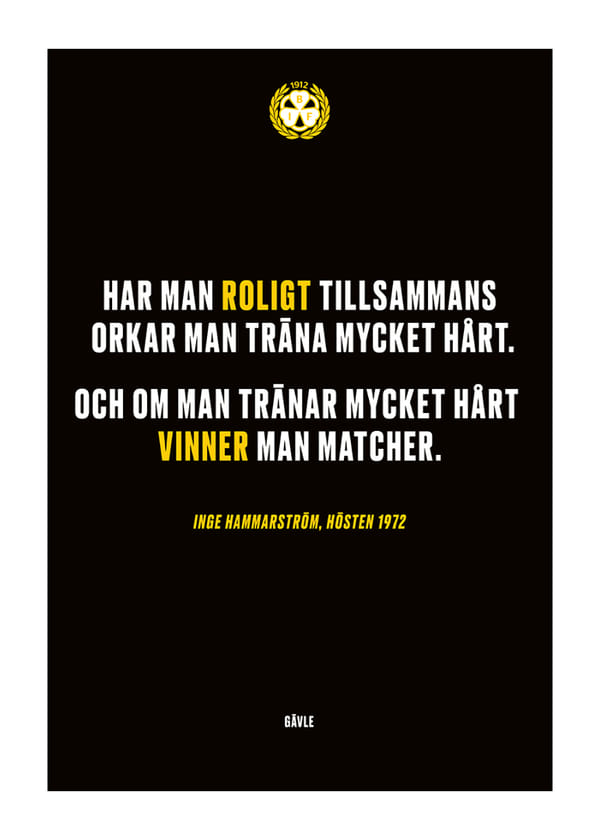 Poster Roligt Tillsammans Brynäs
