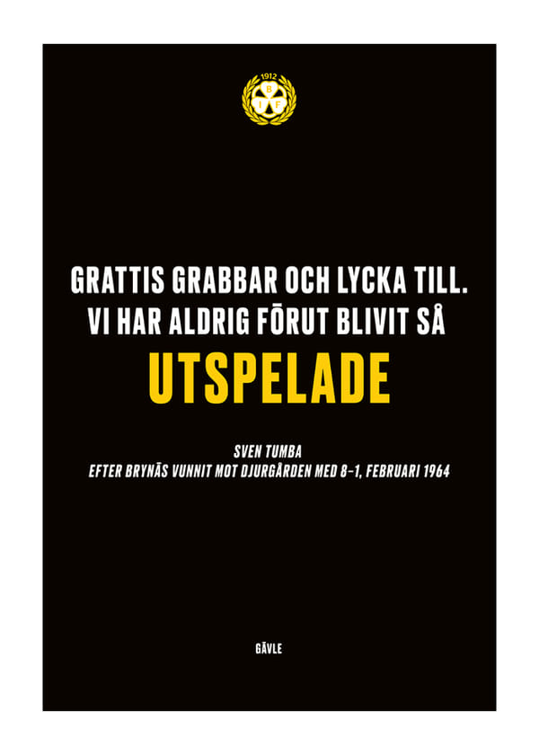Poster Aldrig Förut Blivit Så Utspelade Brynäs