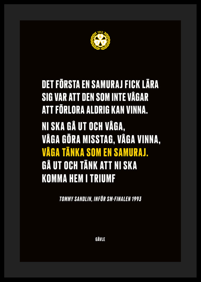 Våga Tänka Som En Samuraj Brynäs-12