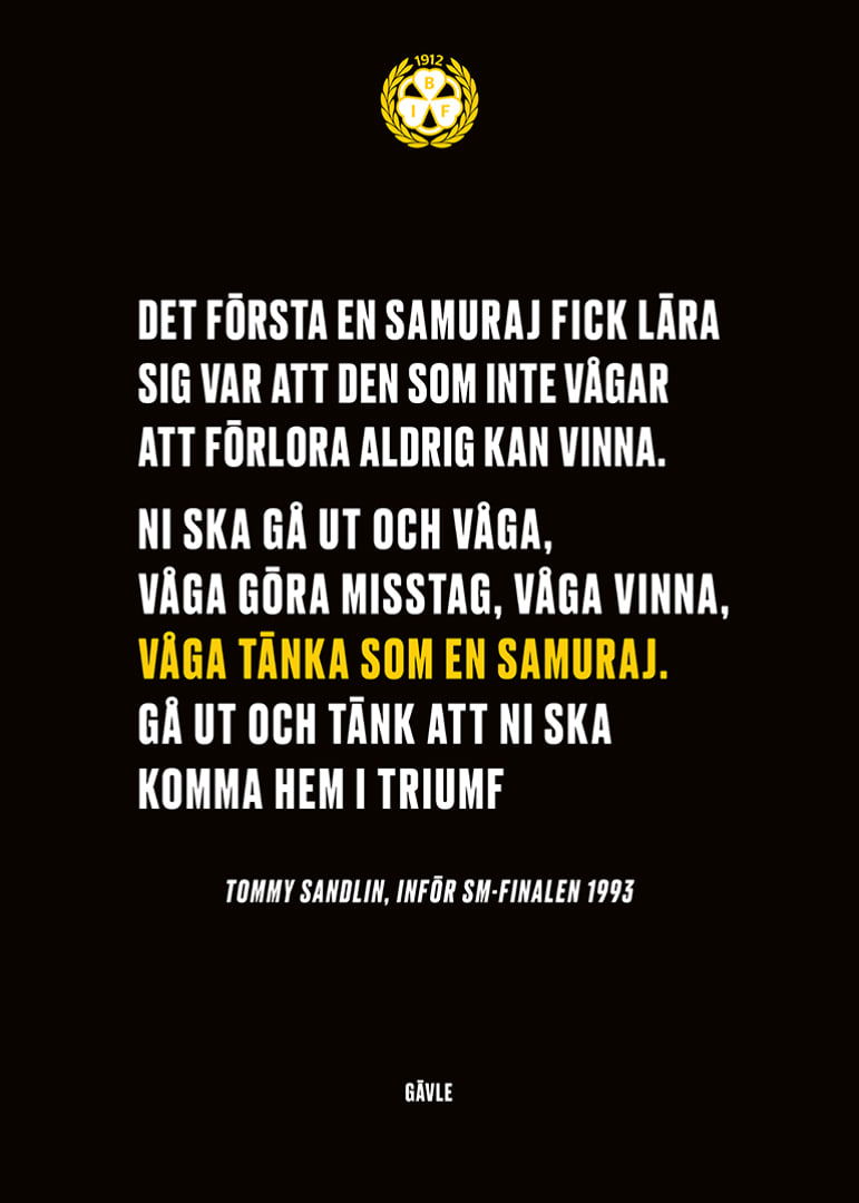 Våga Tänka Som En Samuraj Brynäs-12