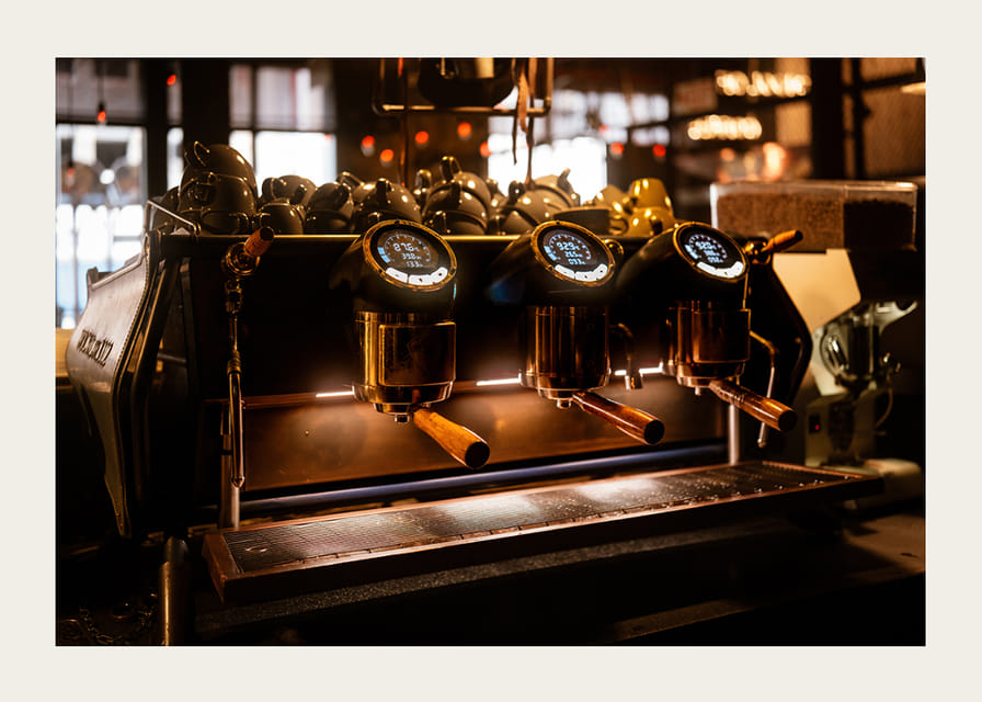 A magical coffee moment captured in golden light.-12