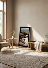 Des pingouins se rassemblent sur la rive rocheuse ensoleillée.-4