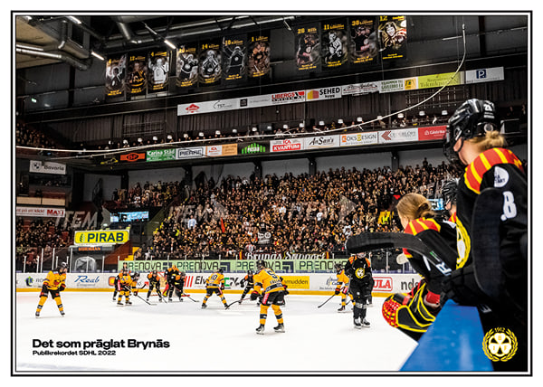 Poster Publikrekordet SDHL 2022