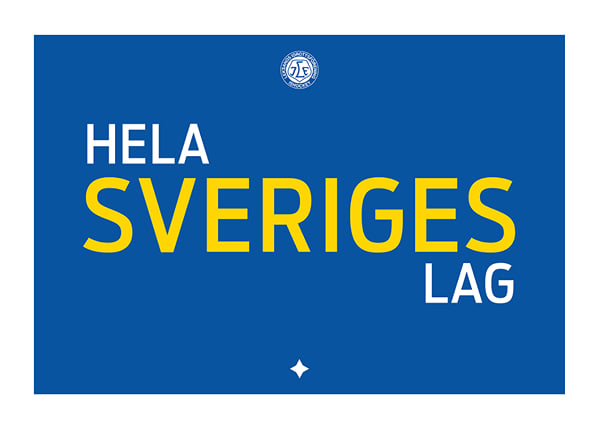 Poster Hela Sveriges Lag Leksand IF Blå