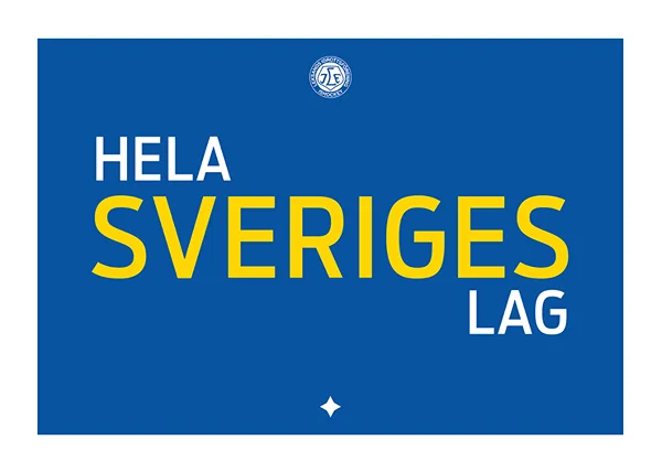 Poster Hela Sveriges Lag Leksand IF Blå