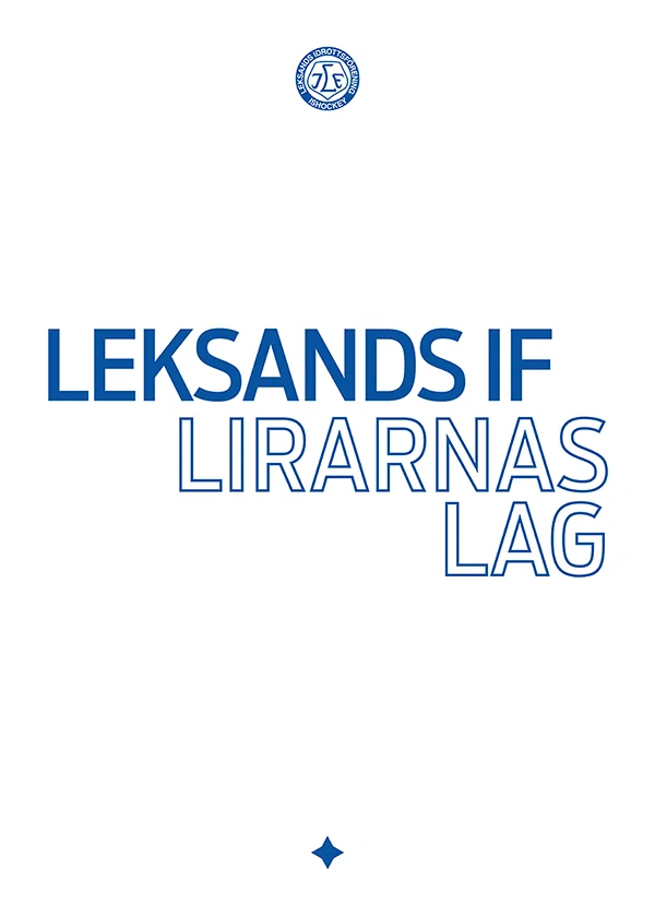 Poster Leksands IF Lirarnas Lag Vit