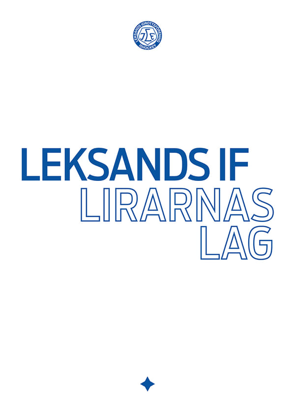 Poster Leksands IF Lirarnas Lag Vit