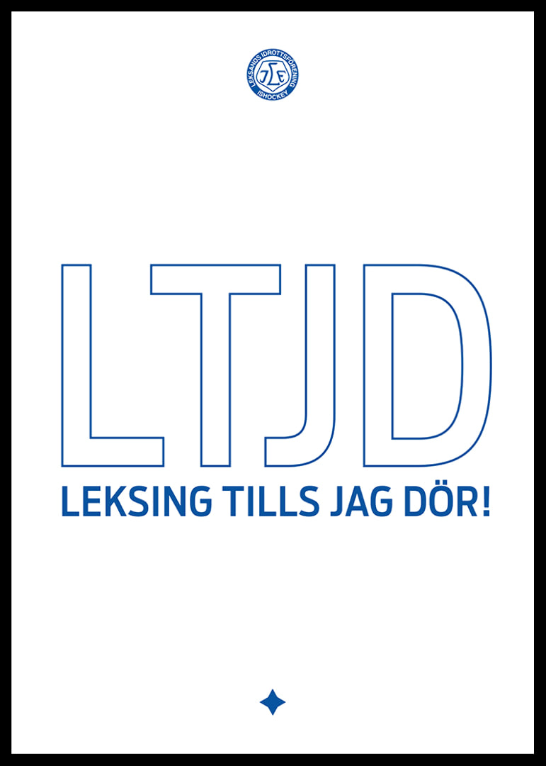 LTJD - Leksings Tills Jag Dör Leksands IF Vit-12