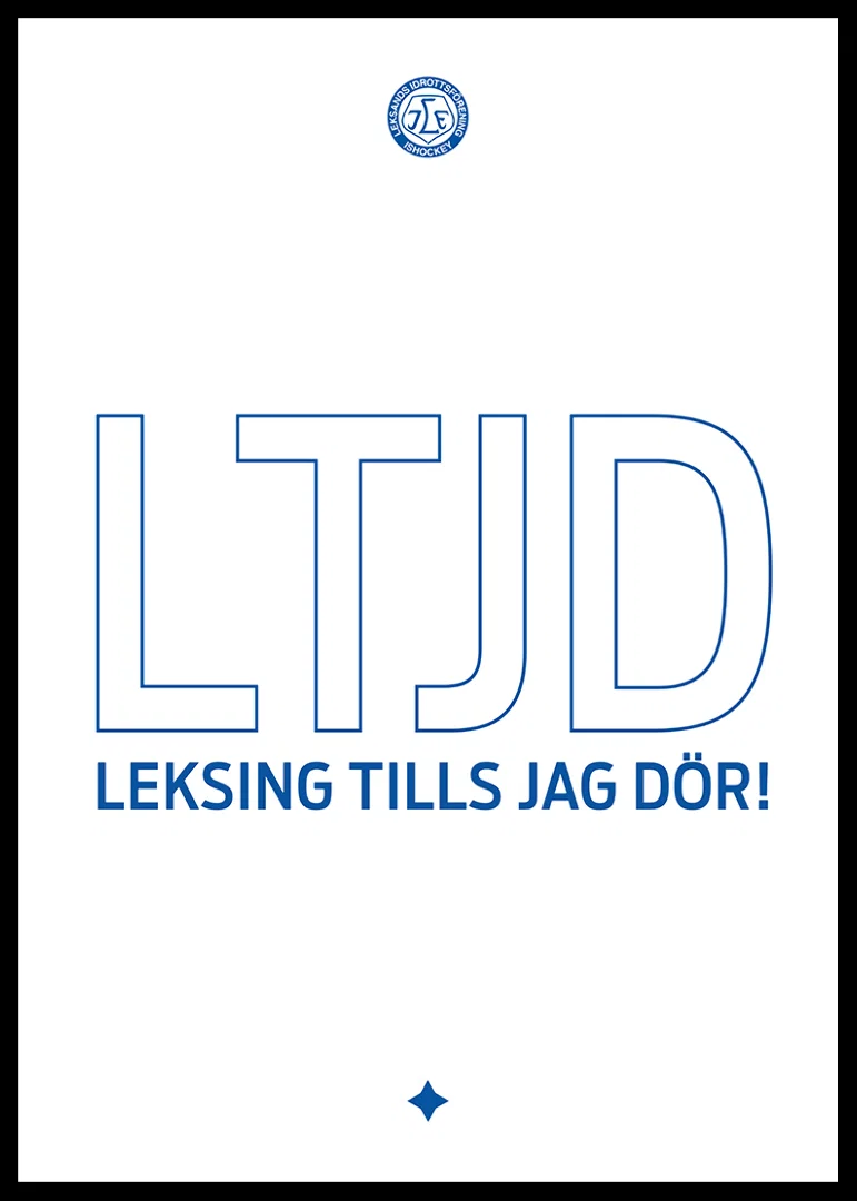 LTJD - Leksings Tills Jag Dör Leksands IF Vit-12