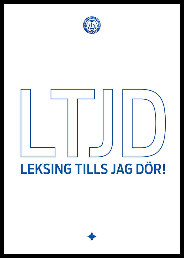 LTJD - Leksings Tills Jag Dör Leksands IF Vit-12