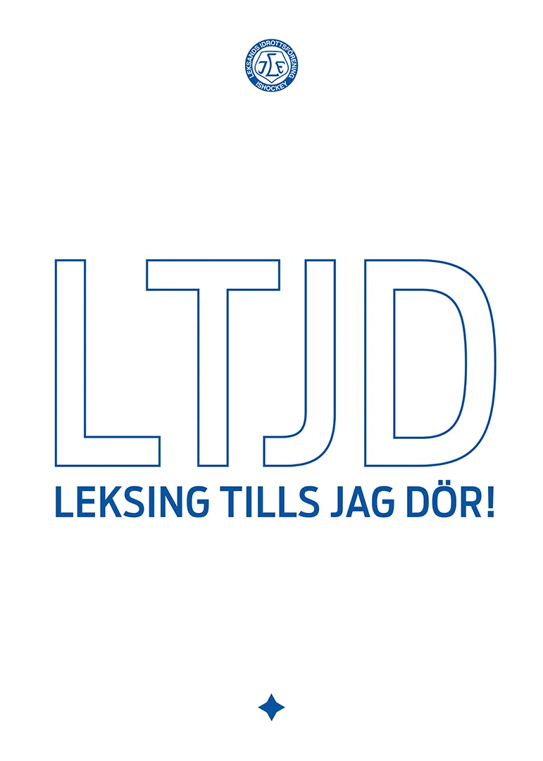 LTJD - Leksings Tills Jag Dör Leksands IF Vit-12