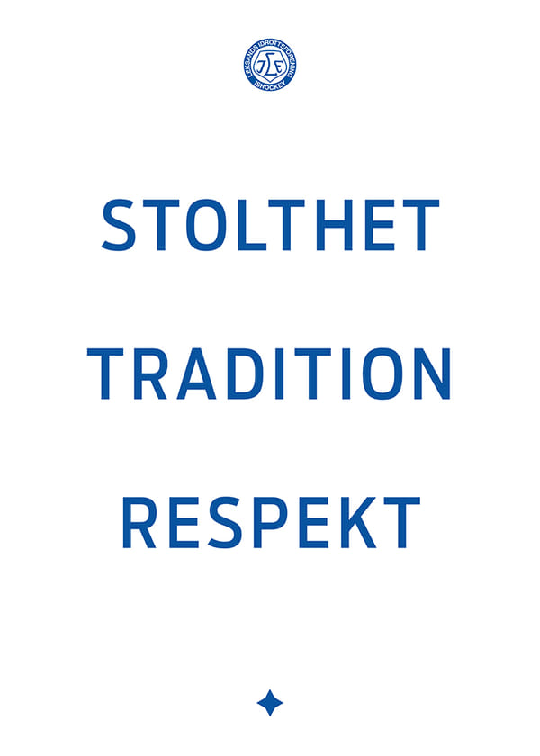 Poster Stolthet, Tradition, Respekt Lekands IF Vit