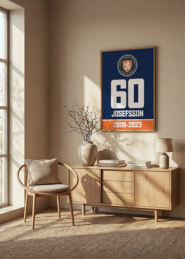 Poster Pensionerad Tröja Erik Josefsson Nr 60 crossfade