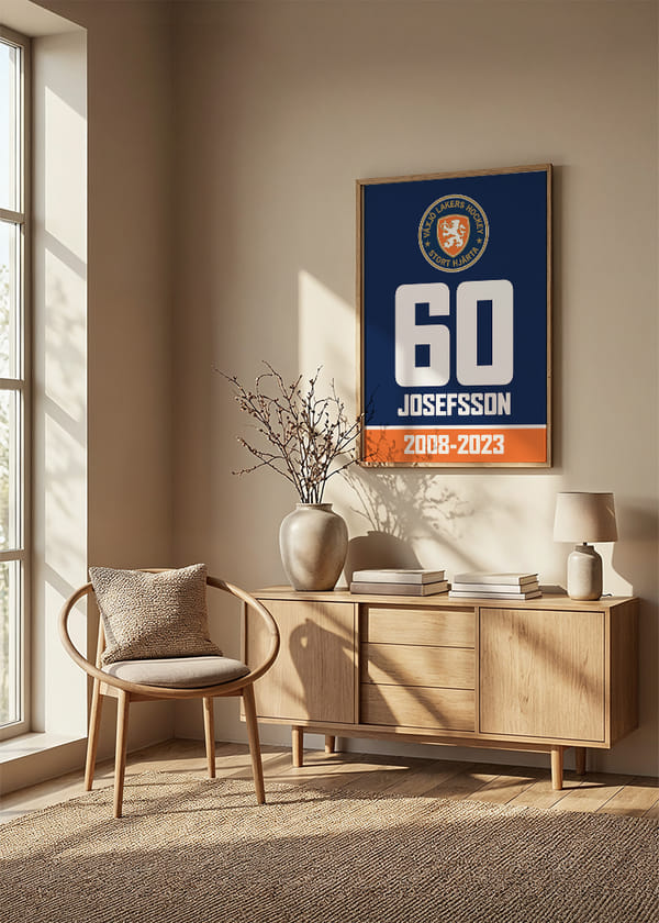 Poster Pensionerad Tröja Erik Josefsson Nr 60 crossfade