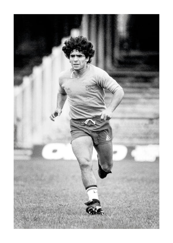 Poster Diego Maradona SSC Napoli 1985